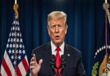 Trump Claims He Stopped India-Pakistan War With Tariff Threat, Says Trade Pressure Prevented Escalation Donald Trump speaking during a public address