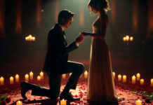 Valentine’s Day 2026 Proposal Ideas Trending — Romantic Ways Couples Are Making the Big Moment Unforgettable Romantic Valentine’s Day proposal with partner kneeling and holding ring