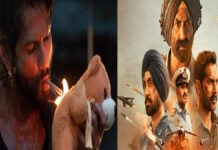 Valentine’s Weekend Box Office: ‘O Romeo’ Shows Modest Growth, ‘Border 2’ Rebounds as New Releases Shake Up Earnings A cinematic collage showing split frames of a romantic couple (for romance films) and a battlefield scene (for war drama), symbolizing contrasting genres at the box office.