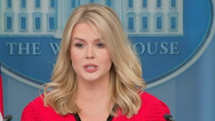 White House press briefing discussing Trump and Jeffrey Epstein document release