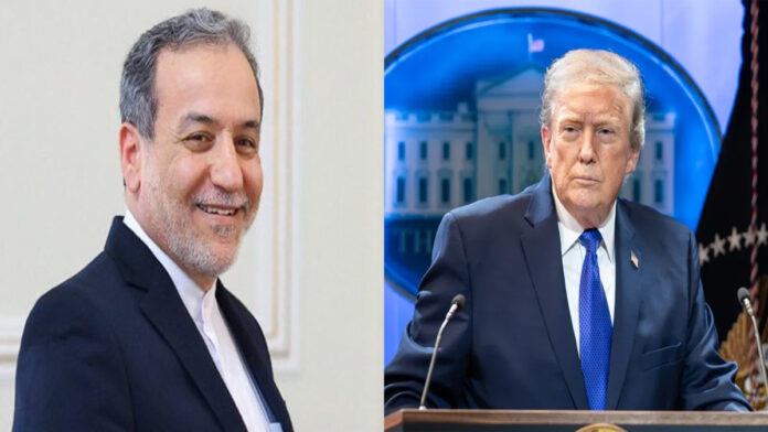 Iran’s Foreign Minister Seyed Abbas Araghchi and the U.S. President Donald Trump