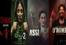 Box Office Saturday Collections: The Kerala Story 2 Jumps to 3.75 Cr, O Romeo at 70 Lakh, Assi & Charak See Minor Gains Bollywood box office collection chart March 2026 showing The Kerala Story 2, O Romeo, Assi, and Charak posters in Mumbai theater