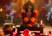 Chaitra Navratri 2026 Begins Today: Worship Maa Shailputri on Day 1, Know Puja Vidhi and Mantra Maa Shailputri idol worship with kalash sthapana on Chaitra Navratri first day