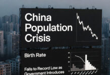 China’s Birth Rate Hits Historic Low – Government Offers Major Incentives for Fourth Child Chinese family with multiple children symbolizing China’s declining birth rate and new fourth-child policy incentives