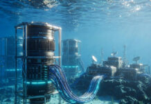 China Launches Third Underwater Data Center, Using Ocean Water to Cut Energy Use for Servers Underwater data center modules installed on the ocean floor near Hainan China