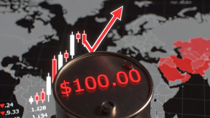 Global crude oil prices surge above $100 per barrel amid Middle East conflict