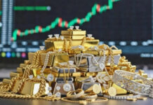 Gold Hits ₹1.62 Lakh, Silver Jumps ₹9,250 Per Kg as Safe-Haven Demand Surges Gold and silver price surge with bullion bars and coins representing rising precious metal rates in global markets.