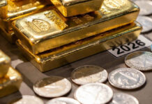 Silver Jumps ₹10,460, Gold Hits ₹1.67 Lakh Amid West Asia Tensions Gold bars and silver bullion showing sharp price surge amid geopolitical tensions