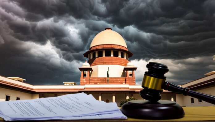 Supreme Court of India building representing legal challenge to Gujarat Uniform Civil Code