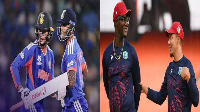 IND vs WI Playing 11 Prediction: India Face Virtual Knockout vs West Indies in T20 World Cup Super 8 Clash