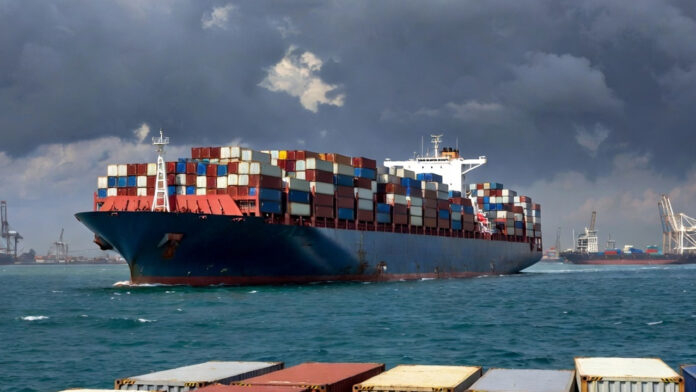Container ships in Gulf waters amid rising shipping surcharge impact on India exports