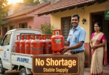 No LPG Shortage in India, Government Urges Calm; Assures Home Delivery of Cylinders LPG gas cylinder delivery at home in India with government assurance of no shortage and stable fuel supply