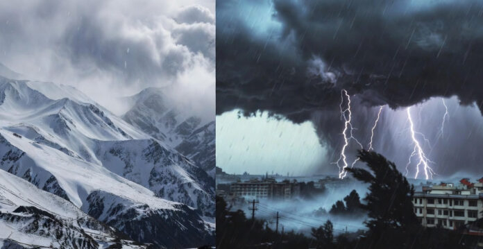North India weather snowfall rain storm Delhi NCR hail alert March 2026
