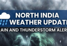 Weather Alert: Rain, Thunderstorms and Strong Winds Likely Across North India as Western Disturbance Becomes Active Western disturbance rain clouds over North India causing thunderstorms and weather alert