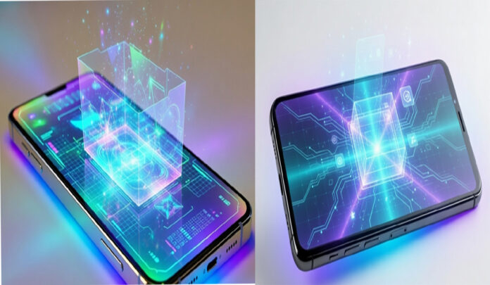 Concept image of Apple iPhone 18 with buttonless and portless design and full screen display