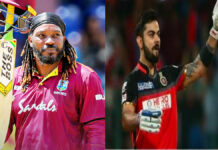 5 Unbreakable IPL Records That Still Stand Strong Ahead of the 2026 Season Chris Gayle celebrating after scoring a historic IPL century representing one of the most iconic records in IPL history.