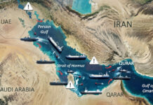 Iran Tightens Strait of Hormuz Blockade as War Enters Week 3, Global Oil Fears Rise Strait of Hormuz blockade Iran war 2026 oil tanker route Middle East conflict map
