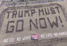 “No Kings” Protests Erupt Across U.S.: Thousands March Against Trump Policies, Rising Inflation, and Iran War Protesters marching in New York with No Kings signs against Trump policies