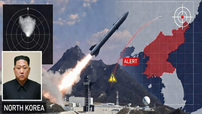 North Korea missile launch detected during US South Korea joint military drills