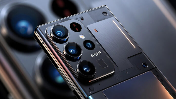 Samsung Galaxy S26 Ultra smartphone showing advanced multi-camera system