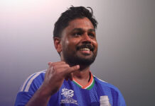 IND vs WI: Sanju Samson’s 97 Powers India Into T20 World Cup Semifinal, 10-Year Revenge Complete* Sanju Samson celebrating after scoring 97 not out vs West Indies T20 World Cup 2026