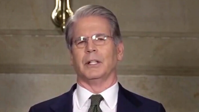 U.S. Treasury Secretary Scott Bessent addressing global energy stability and temporary approval for Russian oil shipments during the Iran conflict