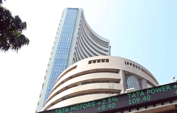 Indian stock market screen showing Sensex above 80,000 and Nifty above 24,700 after strong market rally