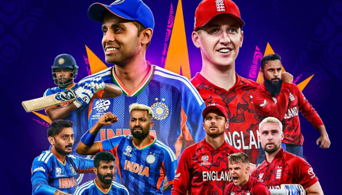 T20 World Cup semi-final teams statistics chart featuring India England Pakistan records