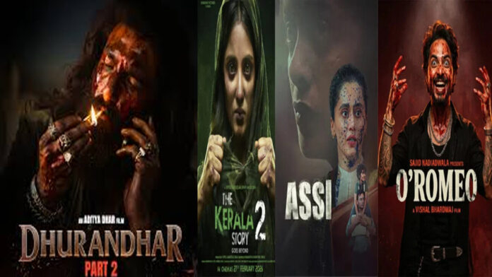 Tuesday box office report showing The Kerala Story 2 earnings growth while Assi and O Romeo struggle ahead of Dhurandhar 2 release