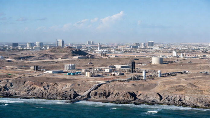 Desalination plant in Gulf region highlighting water security concerns