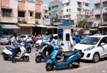 India EV Sales Jump 24.6% to 2.45 Million Units Electric vehicles in India including scooters and cars showing sales growth 2026
