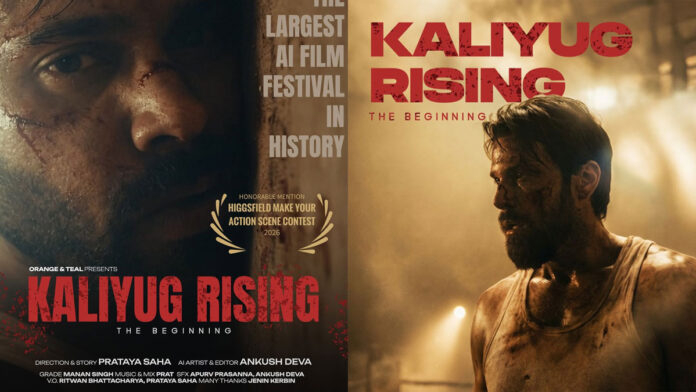 Kaliyug Rising AI movie futuristic mythological visuals with advanced VFX