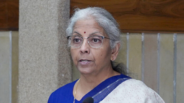 The Union Minister of Finance and Corporate Affairs, Smt. Nirmala Sitharaman