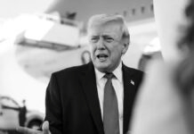 MAGA Rift Deepens as Trump Faces Backlash Over Iran War Donald Trump speaking amid Iran war tensions and MAGA backlash