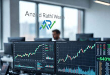 Anand Rathi Wealth Profit Jumps 40%, Announces Bonus Anand Rathi Wealth office with financial growth charts