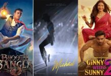 Box Office: Bhoot Bangla vs Michael Battle Continues; Dhurandhar 2 Still Unstoppable in Week 6 Indian box office movies April 2026 Bhoot Bangla Michael Dhurandhar 2 posters