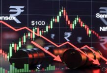 Crude Oil Surge Seen Pressuring Indian Markets: Sensex, Nifty May Face Volatility crude oil impact on Sensex Nifty India stock market fall inflation rupee pressure