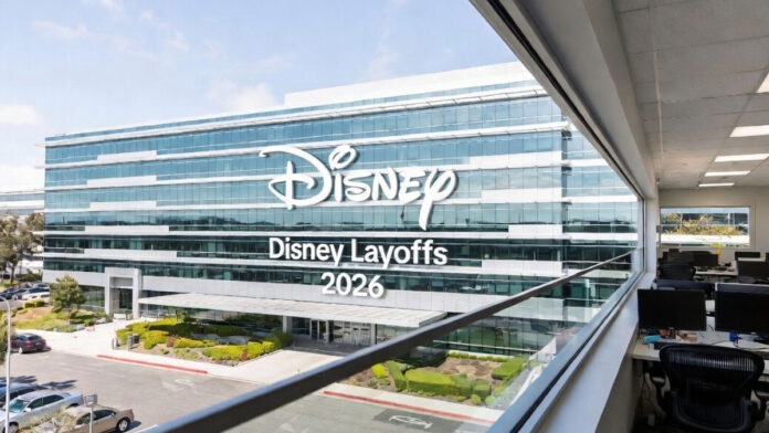 Disney headquarters with layoffs and restructuring news