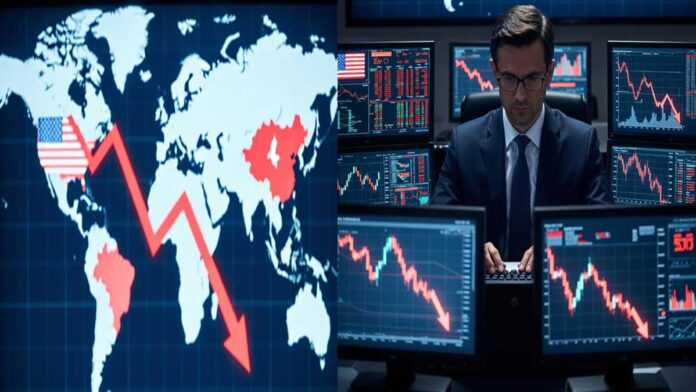 FII selling impact on Indian stock market with capital outflows