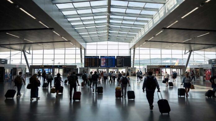 France Removes Transit Visa for Indian Travelers 2026 Indian passengers walking through Paris airport transit terminal after France removes transit visa requirement