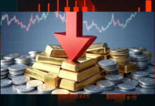 Gold Falls ₹1,600, Silver Crashes ₹5,700 in Delhi Amid Weak Demand Gold and silver jewelry displayed in Delhi bullion market amid price fall