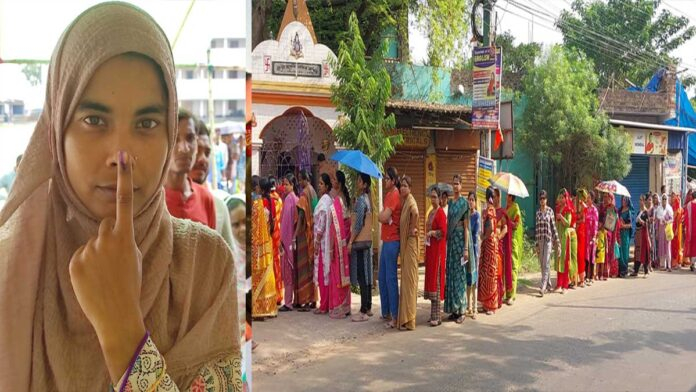 Massive Voter Turnout by 5 PM: West Bengal Hits 89.93%, Tamil Nadu Crosses 82% in Key Polls