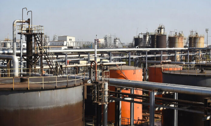 India crude oil storage reserves and refinery tanks showing strong energy security infrastructure