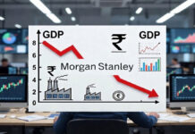 Morgan Stanley Cuts India GDP Forecast to 6.2% India GDP growth chart decline with economic analysis visuals