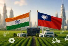 India–Taiwan Partnership Gains Momentum: Report Highlights Manufacturing, Tech, and Agriculture Opportunities India Taiwan trade partnership with semiconductor and manufacturing collaboration concept