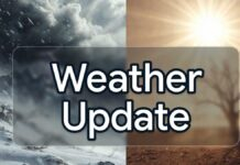 India Weather Alert: Severe Heatwave Grips North, Storms and Heavy Rain Forecast in Northeast and South on April 23, 2026 India heatwave and rain contrast April 23 2026 weather map showing extreme temperatures and storm regions
