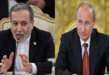Iran FM Araghchi Meets Putin in Russia: Talks to Focus on US Tensions, Nuclear Issue, Strait of Hormuz Security Iran foreign minister Abbas Araghchi meeting Vladimir Putin Russia St Petersburg 2026
