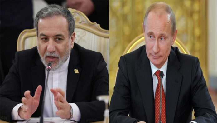 Iran foreign minister Abbas Araghchi meeting Vladimir Putin Russia St Petersburg 2026