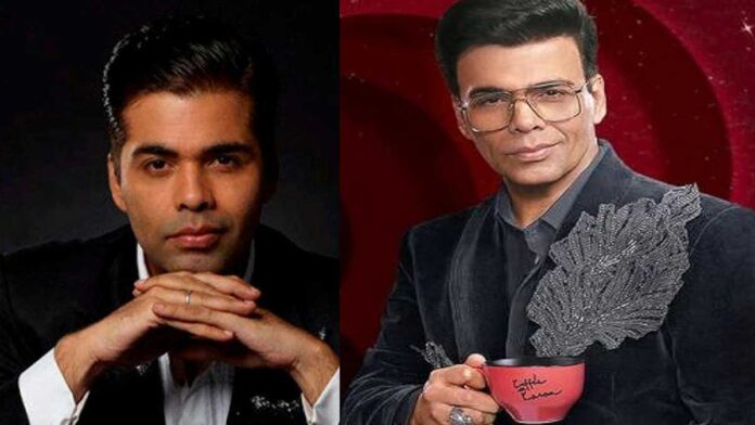 Karan Johar hosting Koffee With Karan talk show set with celebrity guests