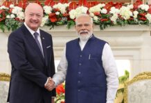 India, Austria Strengthen Strategic Ties: PM Modi Meets Chancellor Stocker, Signs Key Agreements in New Delhi PM Narendra Modi and Austrian Chancellor Christian Stocker meeting at Hyderabad House in New Delhi